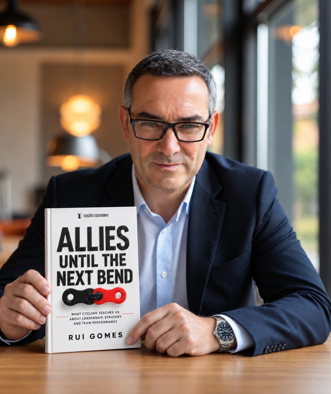 Retrato de Rui Gomes, autor de Aliados Até à Próxima Curva